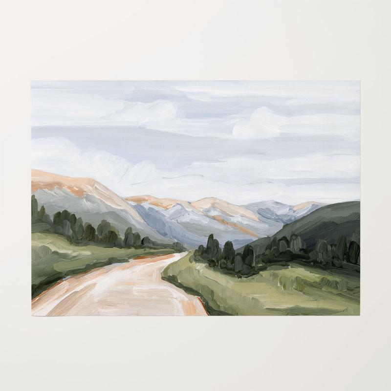 "Canyon Ridge Road I" Art Print