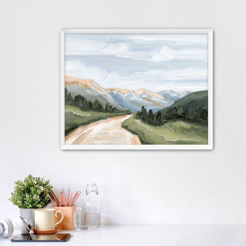 "Canyon Ridge Road I" Art Print