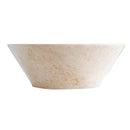 Cappuccino Beige Marble V-Shape Vessel Sink Polished Finish 16x6