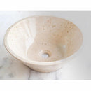 Cappuccino Beige Marble V-Shape Vessel Sink Polished Finish 16x6
