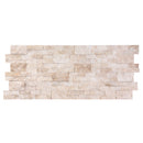 Cappuccino Beige Ledger 3D Panel 6"x24" Natural Marble Wall Tile - Full Truckload multiple panels top view