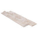 Cappuccino Beige Ledger 3D Panel 6"x24" Natural Marble Wall Tile - Full Truckload one panel profile view