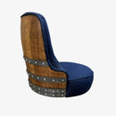 Luxury Oak Barrel Bar Stool - Adjustable Hydraulic Base - Handcrafted Reclaimed Oak Barrel Chair - Pub & Whiskey Barrel Seating - Rustic Home Decor