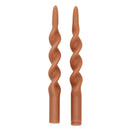 20 Caramel Swirl Candles - 10 Packs of 2