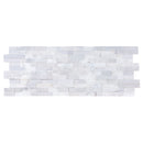 Carrara White Ledger 3D Panel 6"x24" Natural Marble Wall Tile multi surface finish- Full Truckload multiple top view