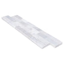 Carrara White Ledger 3D Panel 6"x24" Natural Marble Wall Tile multi surface finish- Full Truckload profile closeup view