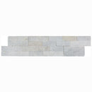 Carrara White Ledger 3D Panel 6"x24" Natural Marble Wall Tile - Full Truckload one panel top view