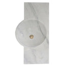 Carrara White Marble Above Vanity Floating Wall Mount Sink 36x16