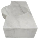 Carrara White Marble Above Vanity Floating Wall Mount Sink 36x16