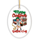 Cartoonish Merry Christmas Shitters Full Ornament
