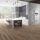 SPC Vinyl Rigid Core 7" Width 60" RL, 6mm Thick, 1.5mm IXPE Caspian Ash, Peninsula - Mazzia Collection kitchen view4