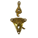 Solid Brass Trunk Drawbolt Authentic Reproduction Patented July 9, 1872, with Fasteners Included