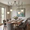 Catenelle Alabaster Swag Pendant Light