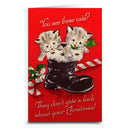 Cats Don't Care About Christmas Greeting Card