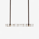 Cavellia Alabaster Leather Linear Chandelier