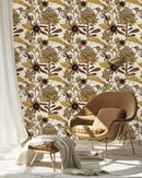 Voguish Birds and Flowers Wallpaper Smart