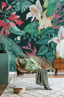 Dark Wallpaper with Lilies