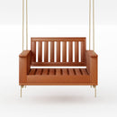 Amish Casual Rockford Daybed Swing Package with Included Cushions, Lounge, Cedar Stain