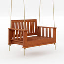 Amish Casual Rockford Daybed Swing Package with Included Cushions, Lounge, Cedar Stain with Clearcoat