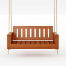 Amish Casual Rockford Daybed Swing Package with Included Cushions, Sofa, Cedar Stain with Clearcoat