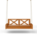 Amish Casual Malvern Porch Swing Bed, 4 Ft Cedar with Clearcoat