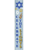 Celebrate Lights Hanukkah Porch Leaner Welcome Sign
