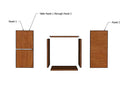 Modular Wine Cube Storage Stackable Wood Bins | Holds 144 Bottles