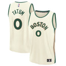 Jayson Tatum Boston Celtics Fast Break Jersey - White - City Edition