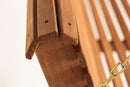 Amish Casual 6 Foot Roll Back Porch Swing in Cedar Stain