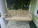 Amish Casual 4 Foot Unfinished Roll Back Porch Swing with Clearcoat