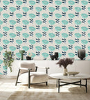 Elegant Blue Flowers Wallpaper Smart