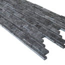 Charcoal Cambria Ledger 3D Panel 6.8"x20.8" Split-face Natural Marble Wall Tile - Full Truckload multiple panels profile view