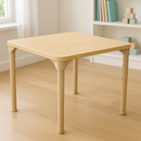 Square Adjustable Kids Table – 13" to 17" Height | Preschool & Toddler Activity Table for Classrooms & Daycares