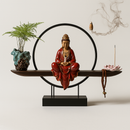 Celestial Monk Incense Burner Table Lamp