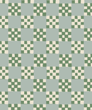 Checkered Quilt Wallpaper, mint, sage and white