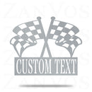 Checkered Flag Monogram