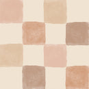 Boho Checkered Wallpaper Neutral Tone