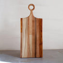 Serving Boards with Hand-Carved Handle