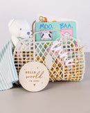 Hello World I'm Here Newborn Baby Announcement Sign