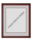 Frame Kit - Cherry Wood Frame | Silver Matting | Maroon Trim