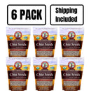 Organic Chia Seeds | 1.75 lb | Pack of 6 | Non-GMO | Shipping Included | Grain Place Foods