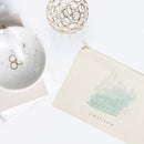 Chicago Cityscape Cotton Canvas Cosmetic Bag