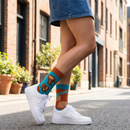 Chicken And Waffles Socks 🐔🧇 | Mismatched Unisex Cotton Socks