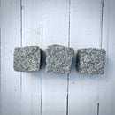 New Granite Cube Belgian Block 4" x 4" x 4" – Grey, Black