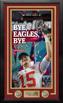 Kansas City Chiefs Super Bowl LVII Championship Framed Kansas City Star Newspaper - Patrick Mahomes