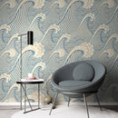 Aesthetic Wave Wallpaper Blue Hawaiian Waves Wallpaper