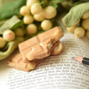 Gourmet Caramelized White Chocolate Bar with Salted Cashews | Lulubee Artisanal Chocolates