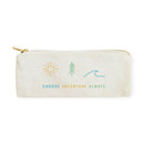 Choose Adventure Always Canvas Pencil Case and Travel Pouch