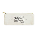 Choose Kindness Cotton Canvas Pencil Case and Travel Pouch