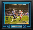 Chris Johnson Sideline Run Tennessee Titans Autographed 16" x 20" Framed Football Photo